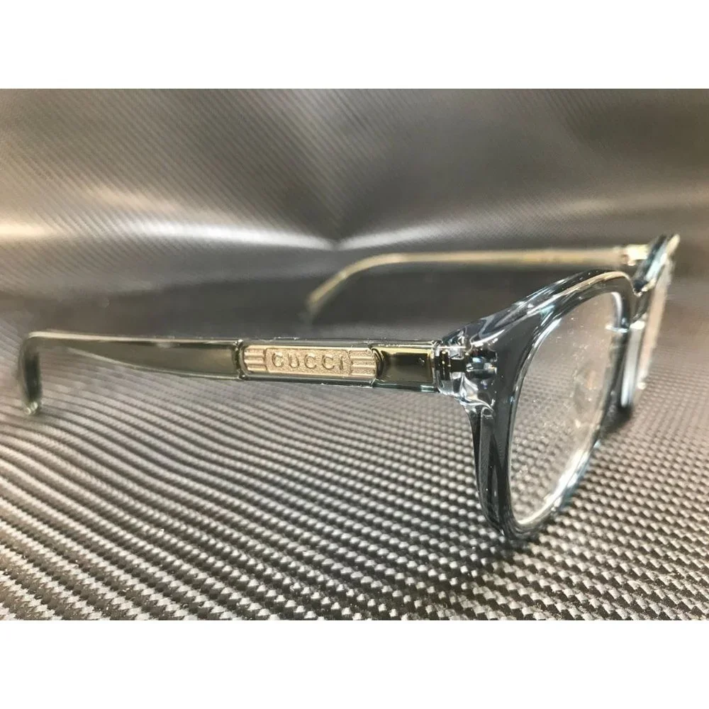 Gucci Blue Transparent Men's 48mm Eyeglasses